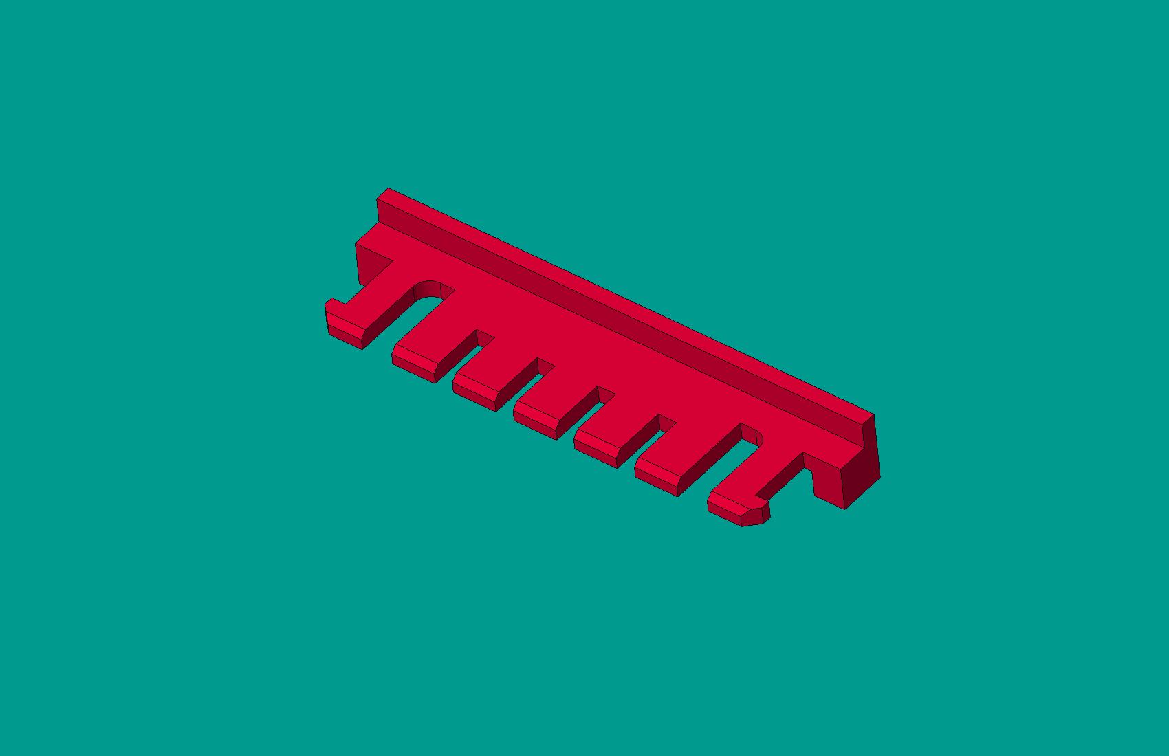 2.0間距，A2008S-7鎖片紅色