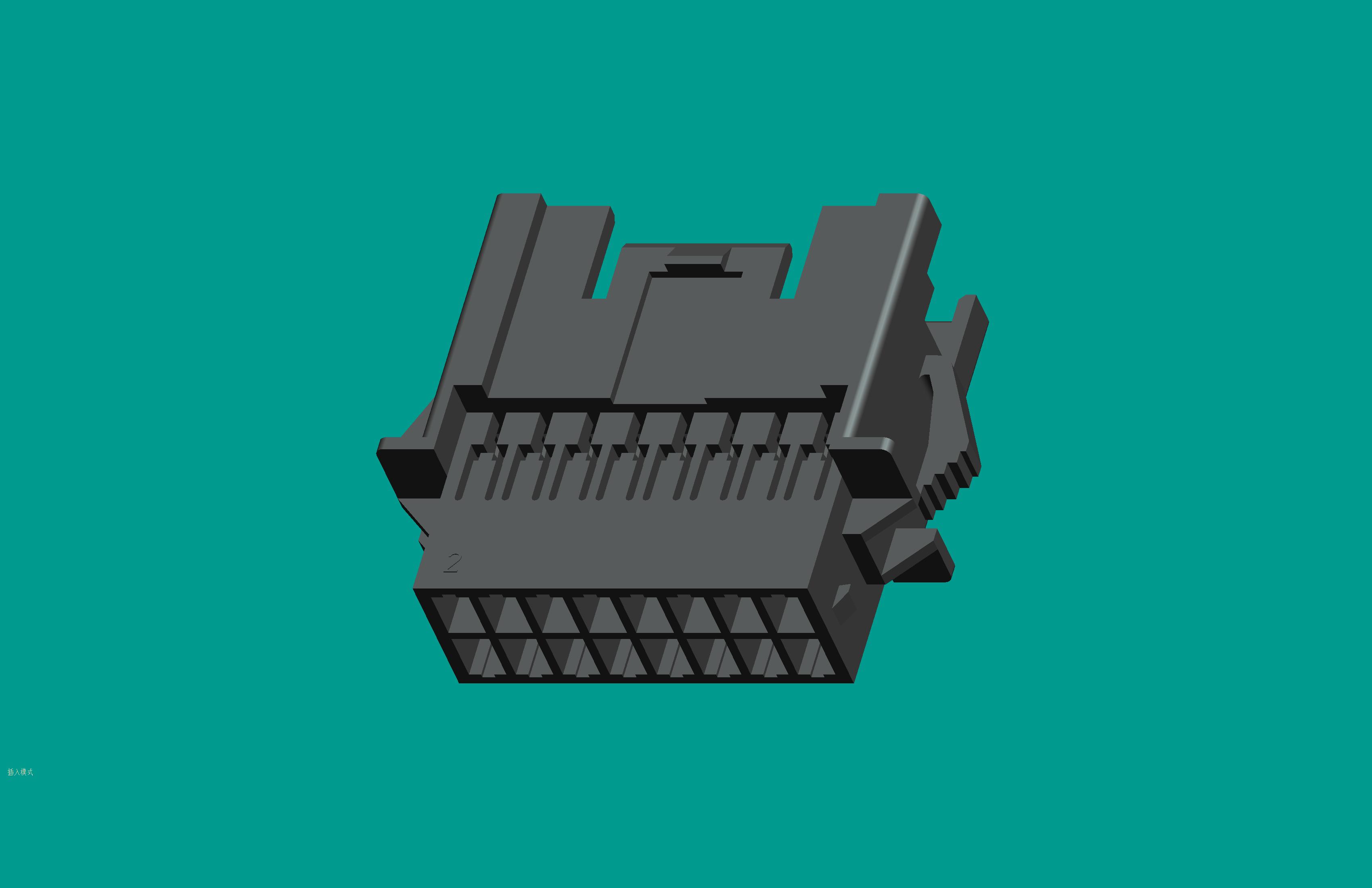 EP2.5-16R雙排插座-黑色