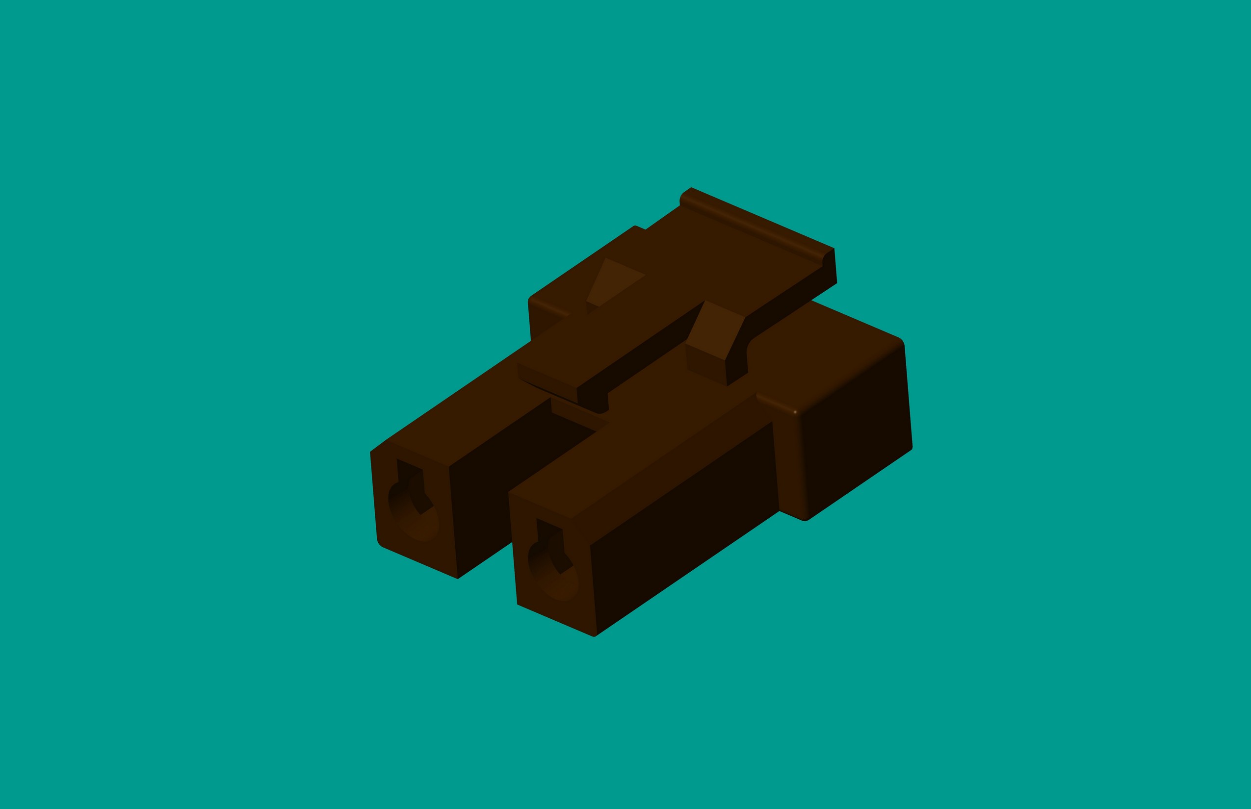 2.1洗衣機(jī)塑件-2孔棕色-高灼熱絲