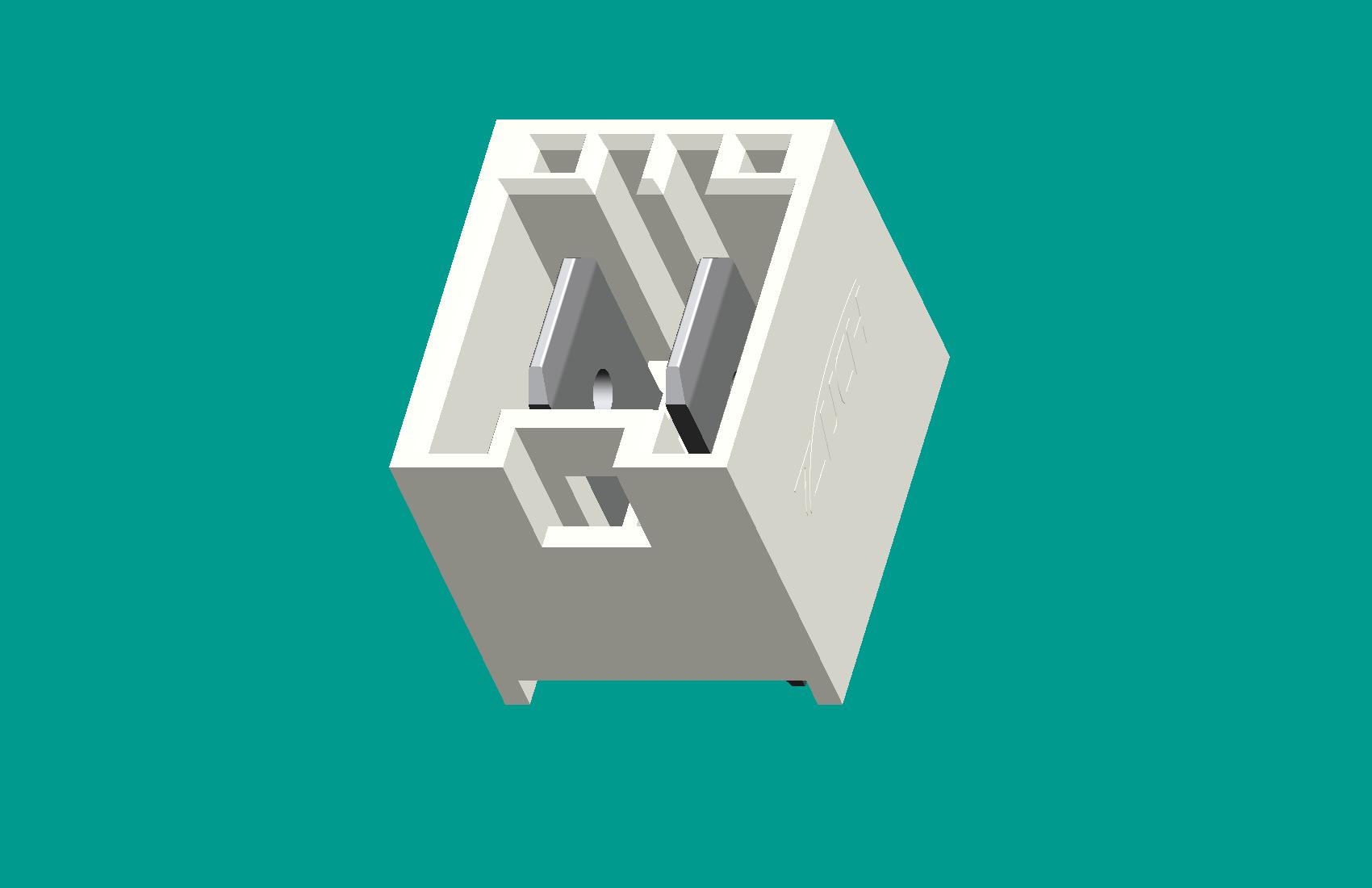 RAST5灌膠型針座-2位本色-高灼熱絲